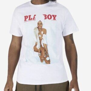 NEW! Graphic Tees Playboy Towel Tee PBY120988 white SNIPES USA - Medium